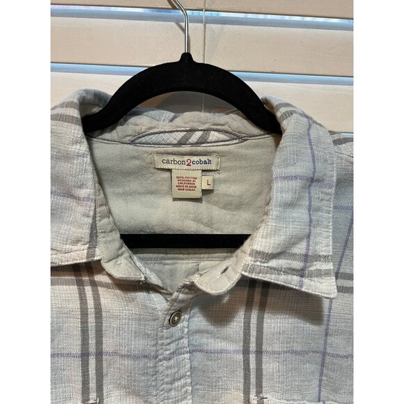 Carbon 2 Cobalt Long Sleeve Button Up Shirt - Size‎ L - Picture 2 of 3